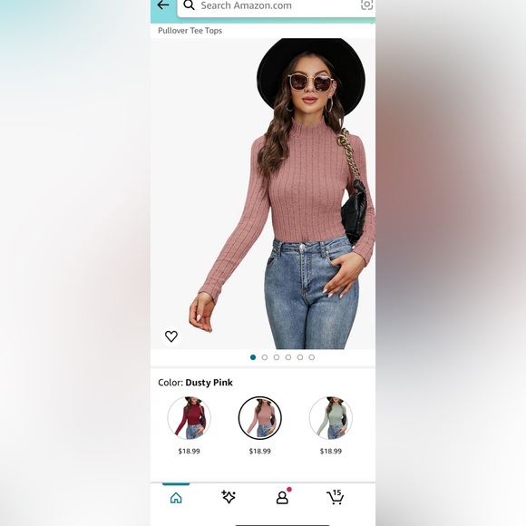 Mock Neck Ribbed Knit Sweater *NEW* - Picture 10 of 11